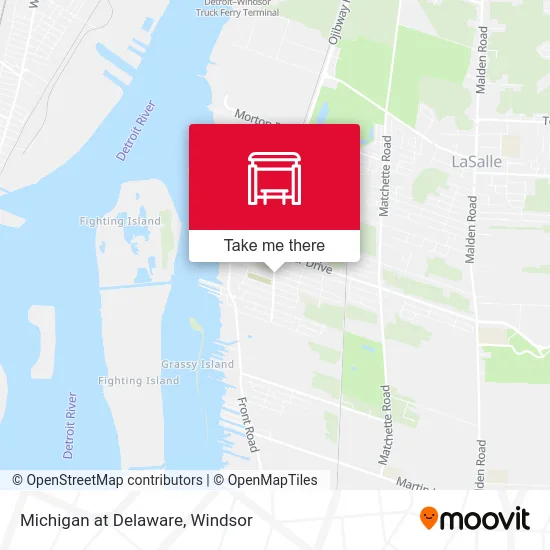 Michigan at Delaware map