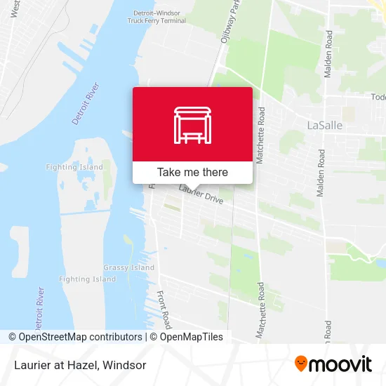 Laurier at Hazel map