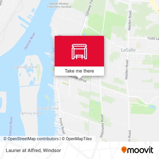 Laurier at Alfred map