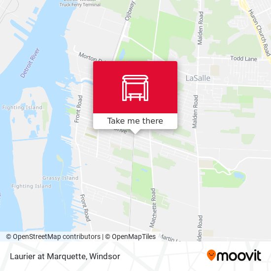 Laurier at Marquette map