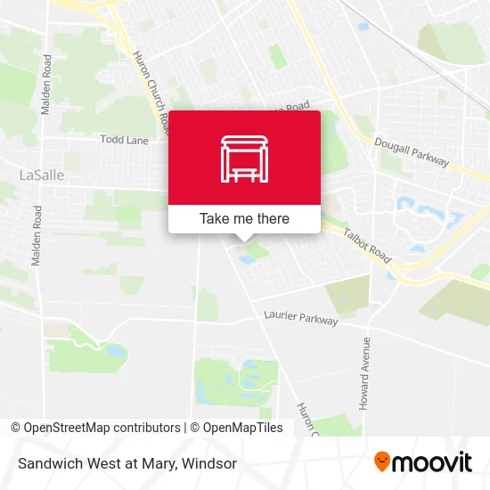 Sandwich West at Mary map