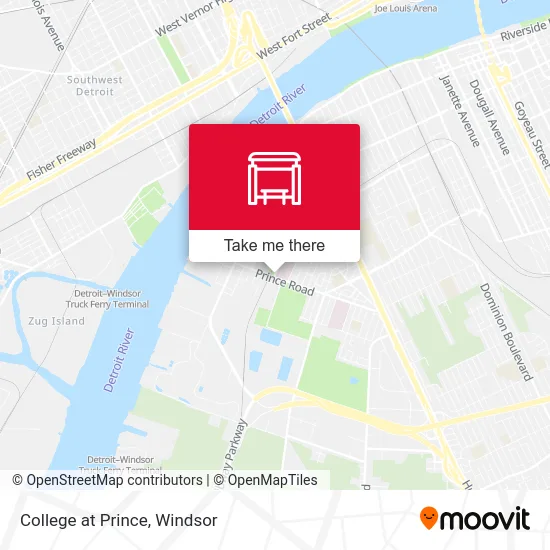 College at Prince map