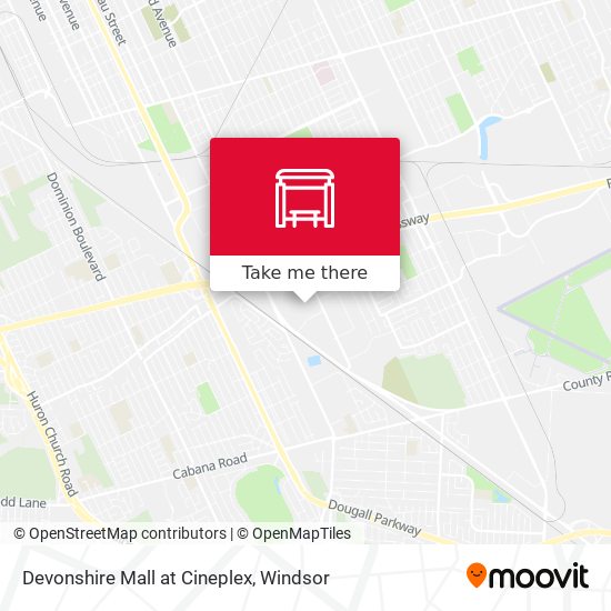 Devonshire Mall at Cineplex map