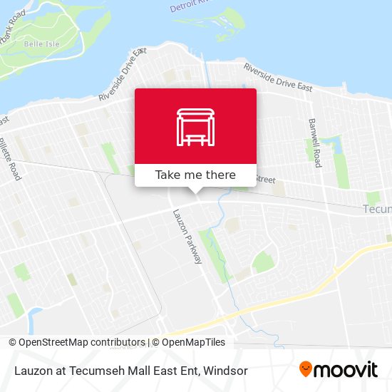 Lauzon at Tecumseh Mall East Ent map