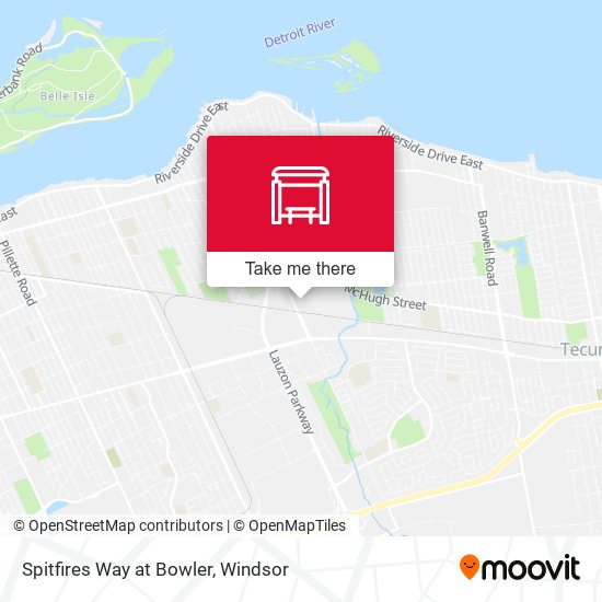Spitfires Way at Bowler map