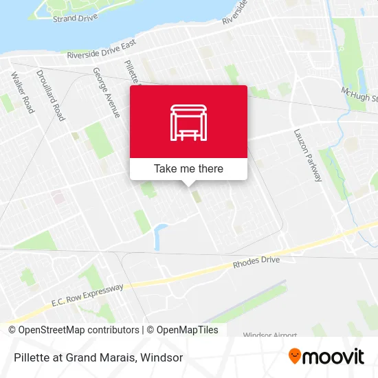 Pillette at Grand Marais map