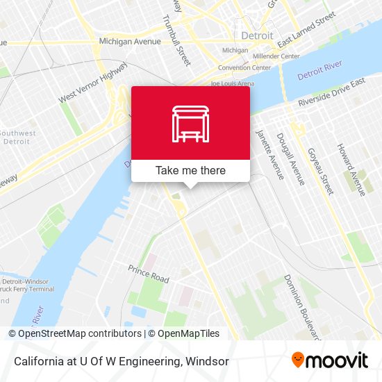 California at U Of W Engineering map