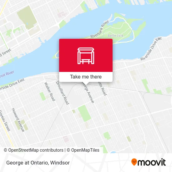 George at Ontario map