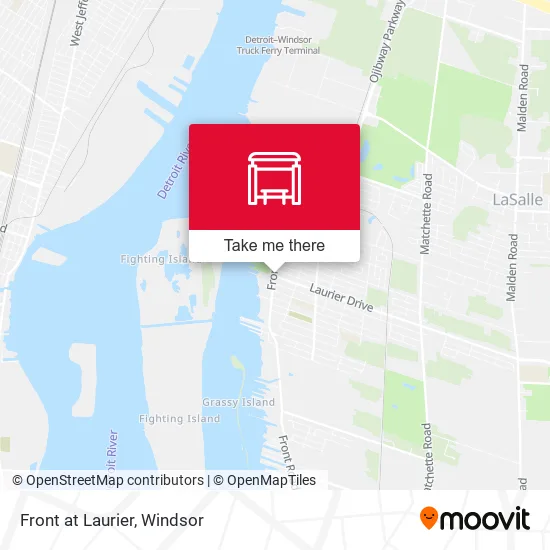 Front at Laurier map