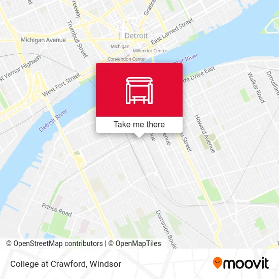 College at Crawford map