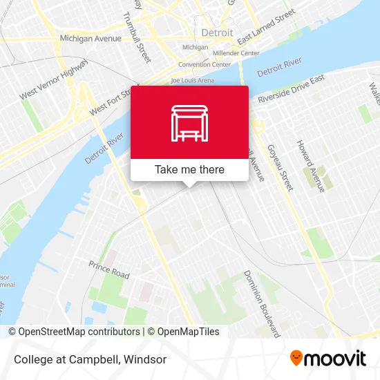 College at Campbell map