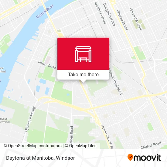 Daytona at Manitoba map