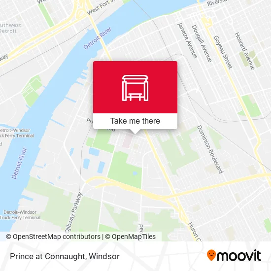 Prince at Connaught map