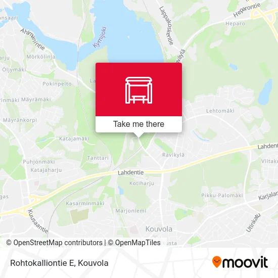 Rohtokalliontie East map