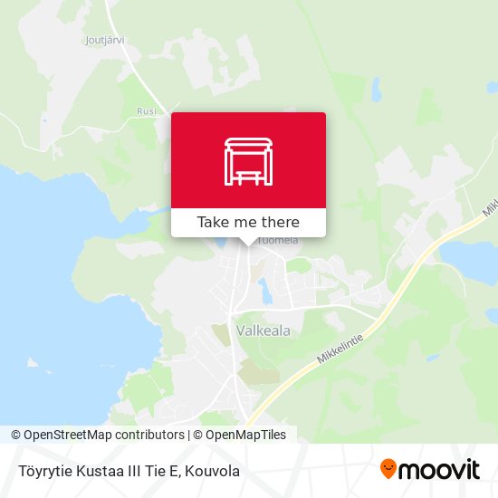 Töyrytie Kustaa III Tie E map