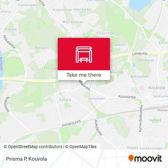 How to get to Prisma P in Kouvola by Bus?