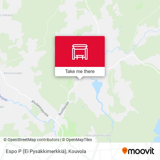 Espo P (Ei Pysäkkimerkkiä) map