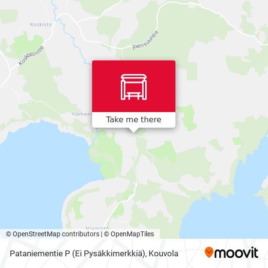 Pataniementie P (Ei Pysäkkimerkkiä) map