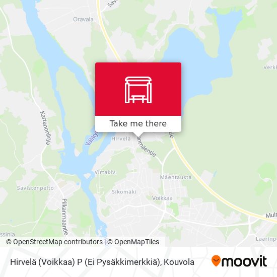 Hirvelä (Voikkaa) P (Ei Pysäkkimerkkiä) map