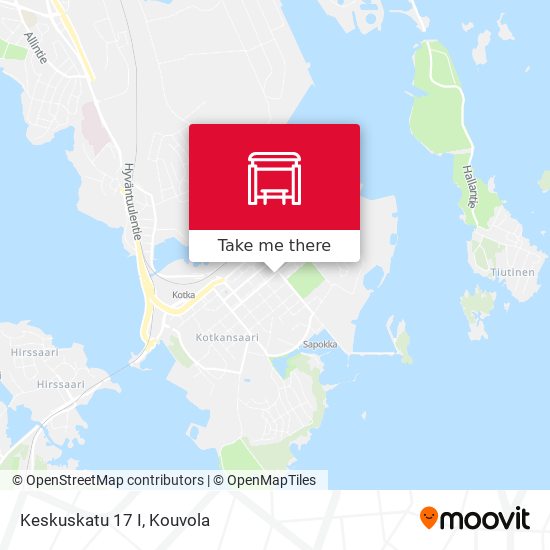 Keskuskatu 17 I map