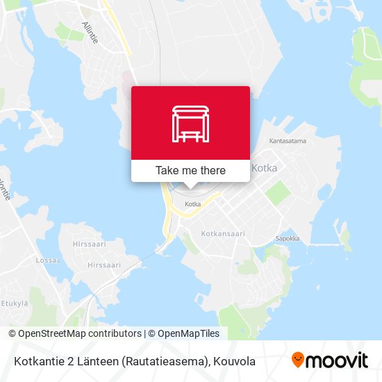 Kotkantie 2 Länteen (Rautatieasema) map