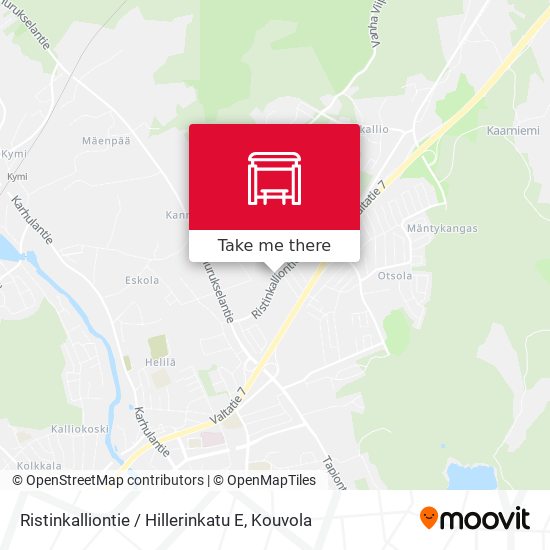 Ristinkalliontie / Hillerinkatu E map