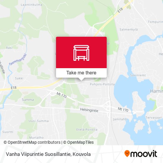 Vanha Viipurintie Suosillantie map