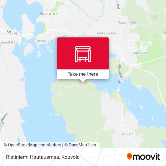 Ristiniemi Cemetery map