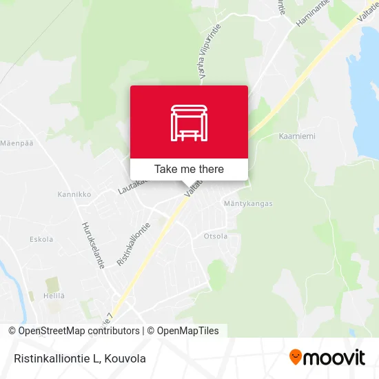 Ristinkalliontie W map