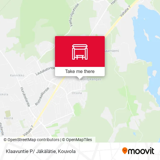 Klaavuntie P/ Jäkälätie map