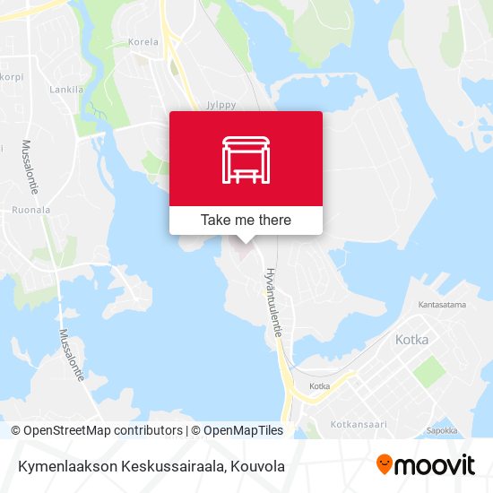 Kymenlaakson Keskussairaala map