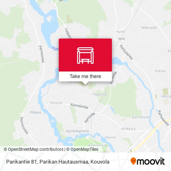 Parikantie 81, Parikan Hautausmaa map