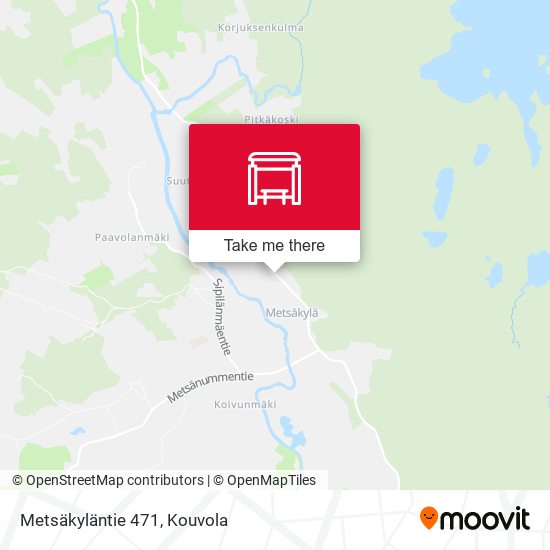 Metsäkyläntie 471 map