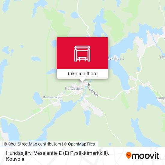 Huhdasjärvi Vesalantie E (Ei Pysäkkimerkkiä) map