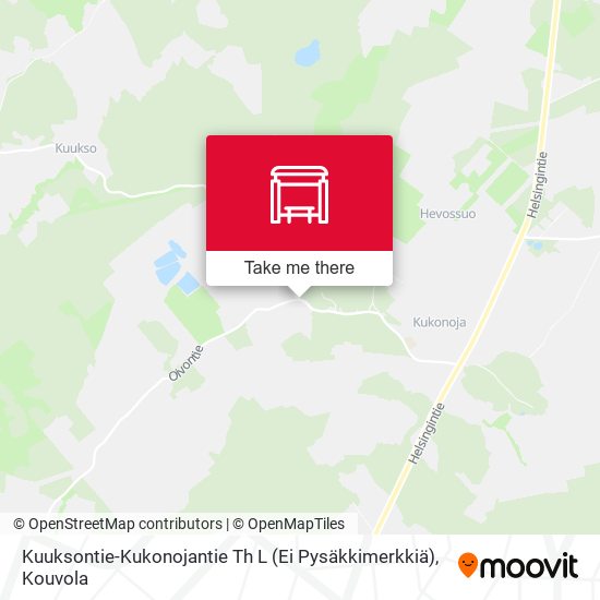 Kuuksontie-Kukonojantie Th L (Ei Pysäkkimerkkiä) map
