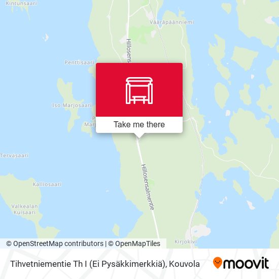 Tihvetniementie Th I (Ei Pysäkkimerkkiä) map