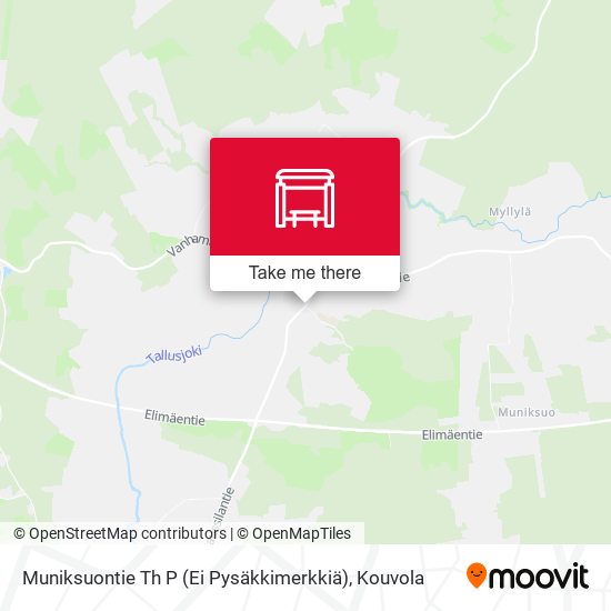 Muniksuontie Th P (Ei Pysäkkimerkkiä) map