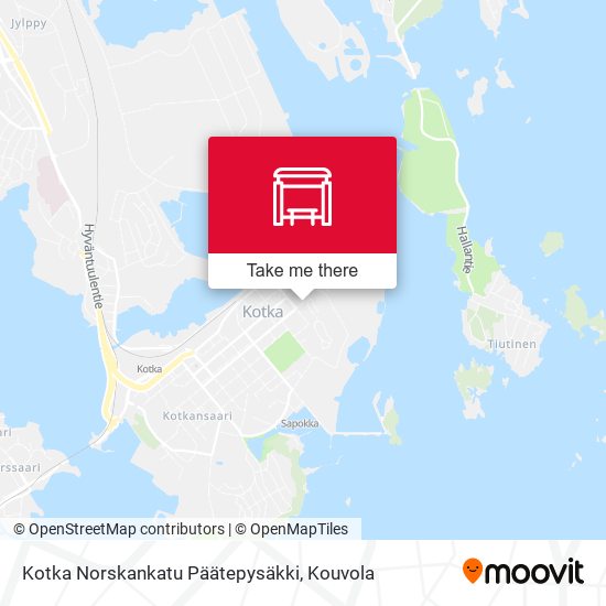 Kotka Norskankatu Päätepysäkki map