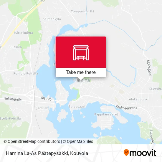 Hamina La-As Päätepysäkki map