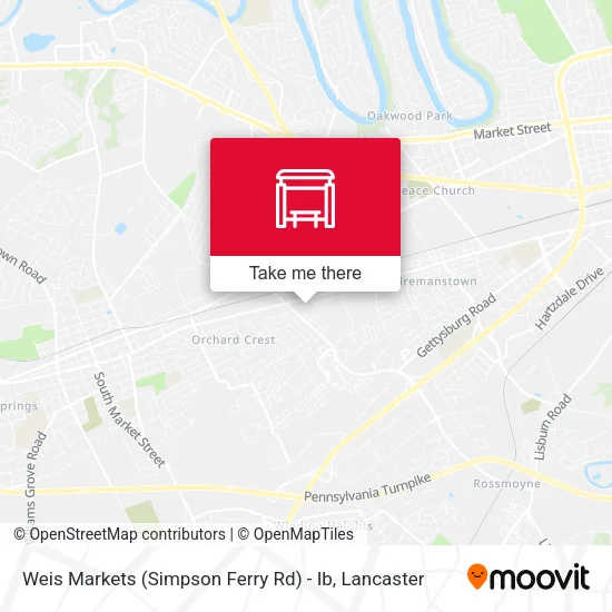 Mapa de Weis Markets (Simpson Ferry Rd) - Ib