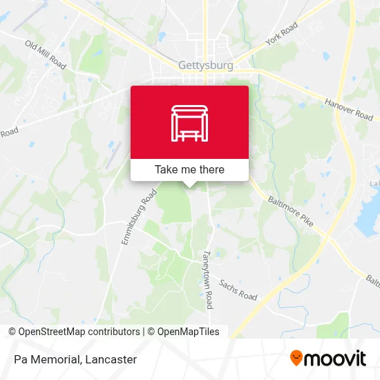 Pa Memorial map