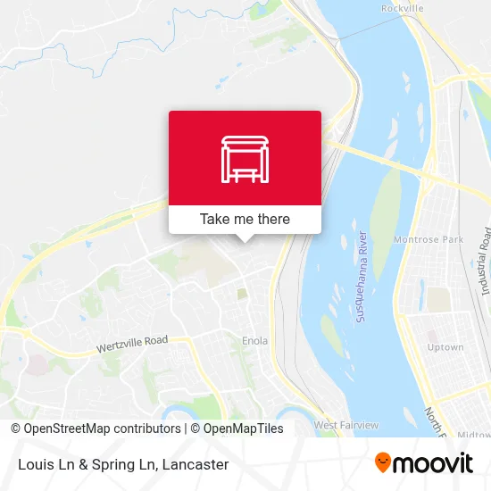 Louis Ln & Spring Ln map