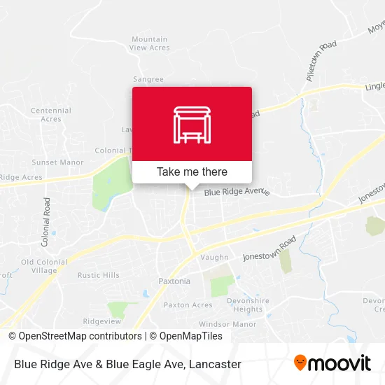 Blue Ridge Ave & Blue Eagle Ave map