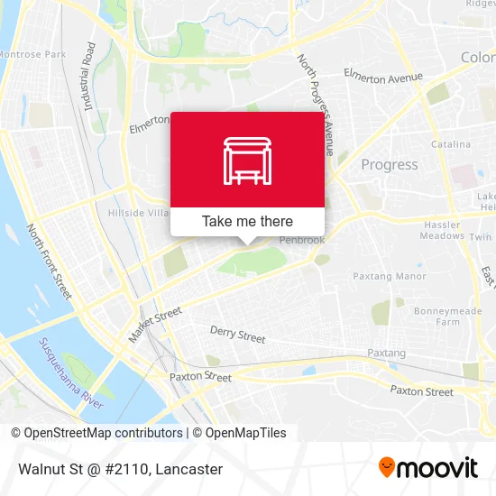 Walnut St @ #2110 map