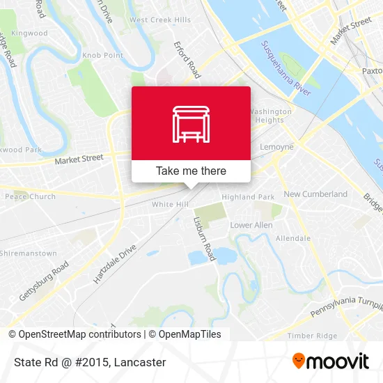 State Rd @ #2015 map