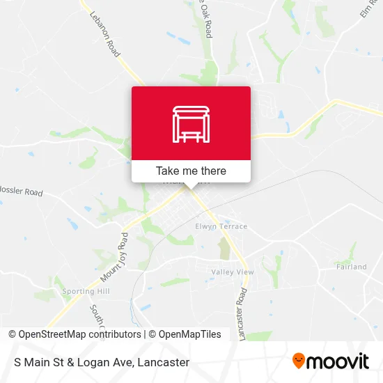 S Main St & Logan Ave map