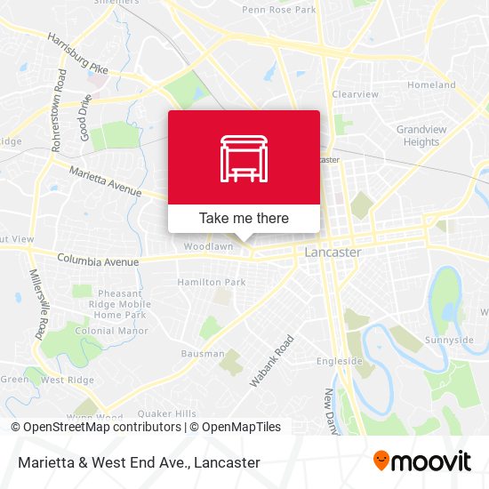 Mapa de Marietta & West End Ave.