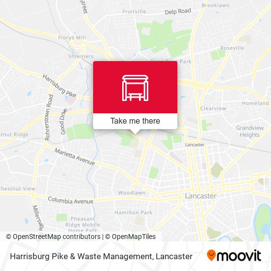 Harrisburg Pike & Waste Management map