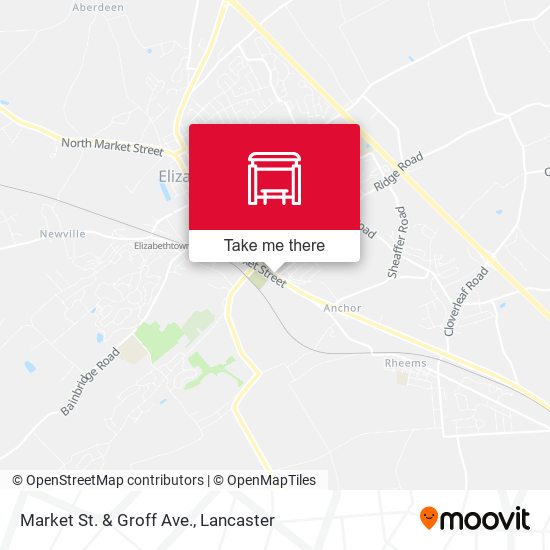Market St. & Groff Ave. map