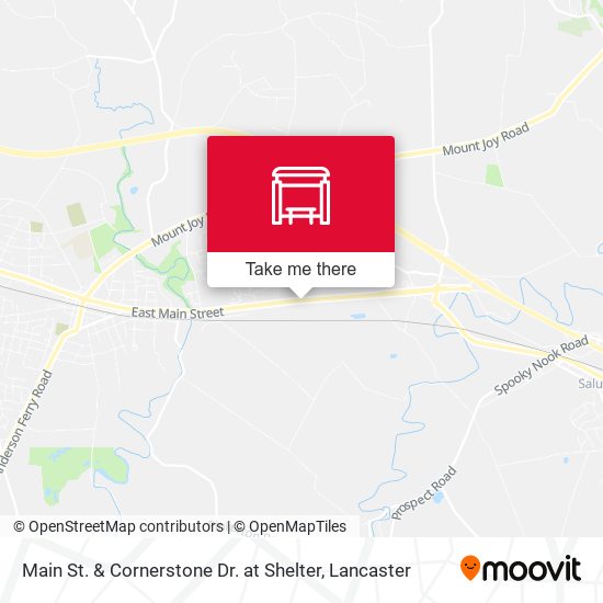 Main St. & Cornerstone Dr. at Shelter map